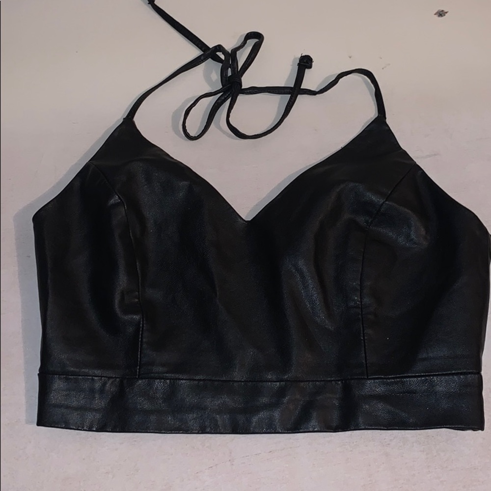 Leather top